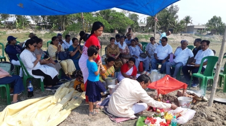 Foundation Laying For New School Building at Sundarbans (Sadhupur)