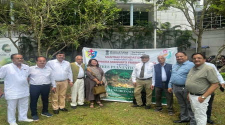 Rabindra Sarovar's Friends Forum (RSFF), in association with Mantras Foundation, successfully organized a Tree Plantation Drive on the occasion of World Environment Day on 5th June 2026 at the National Library, Kolkata