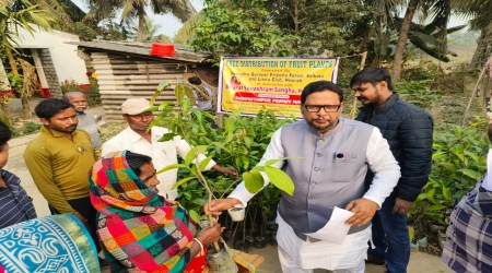 Free Distribution of Fruit Plants program on 09 December 2025 at Murakhal, Shibnagar Abad, Namkhana, South 24 Parganas.