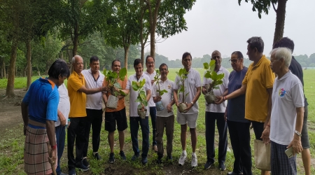 World Environment Day celebrated by planting Trees at Brigade Parade Ground