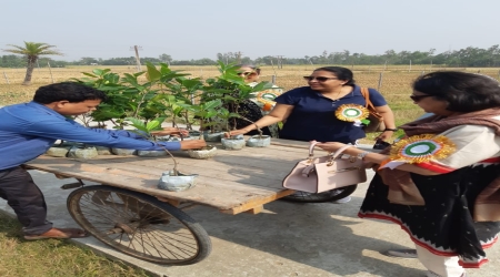Distribution of 1000 Fruits plants at Ganga Sagar
