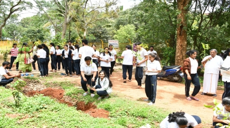2000 Tree Plantation Program at S-VYASA, Bengaluru