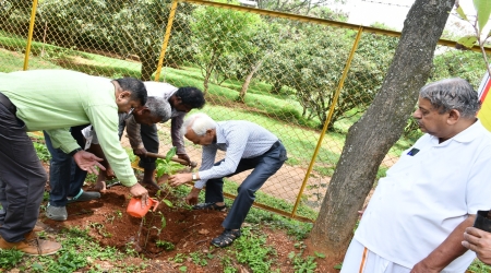 2000 Tree Plantation Program at S-VYASA, Bengaluru