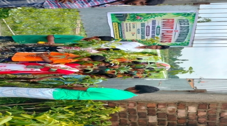 On the morning of 15th August 2026, Rabindra Sarovar's Friends Forum (RSFF), Kolkata, in association with Bharat Sevashram Sangha, successfully organized a Fruit Sapling Distribution Programme in the Sundarban region of South 24 Parganas.