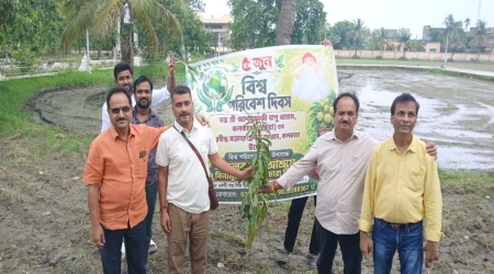 On the occasion of World Environment Day, Shree Asharam Bapu Ji Ashram, in association with Rabindra Sarovar's Friends Forum (RSFF), organized a Tree Plantation Programme at Shree Asharam Bapu Ji Ashram, Garia Station, on 5th June 2026 (Friday) from 1:00 