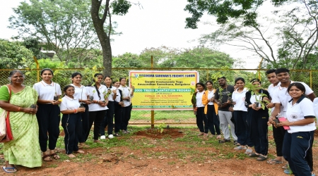 2000 Tree Plantation Program at S-VYASA, Bengaluru